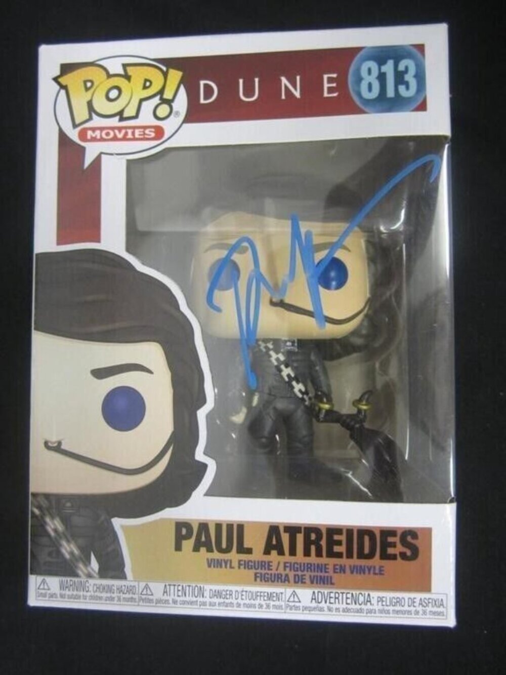 Paul Dino signed Funko Pop Vinyl: Dune Paul Atreides #813 w/COA